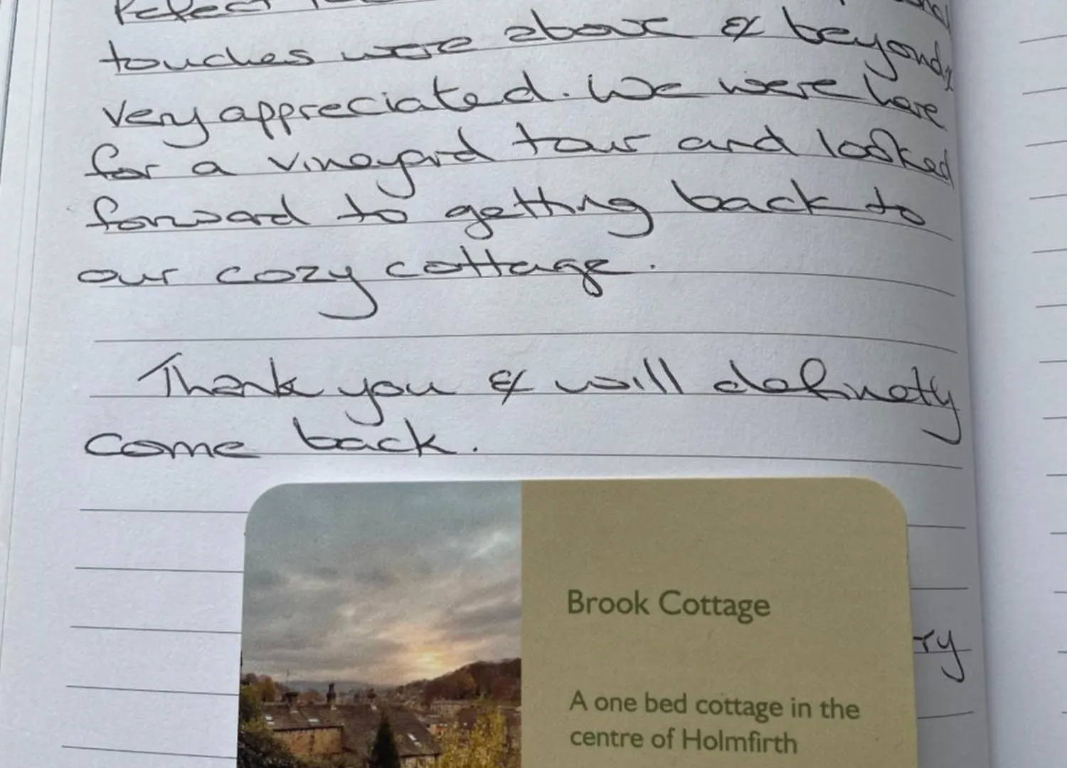 Brook Cottage Holmfirth
